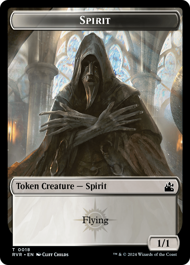 Spirit (0018) // Centaur Double-Sided Token [Tokens] Ravnica Remastered Tokens MTG Single Magic: The Gathering
