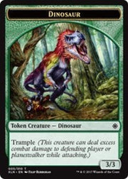 Dinosaur // Treasure (008) Double-Sided Token [Tokens] Ixalan Tokens MTG Single Magic: The Gathering