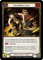 Demolition Crew (Yellow) [WTR180-C] Alpha Print Normal Flesh And Blood Single Flesh And Blood   