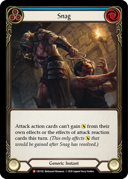 Snag [CRU182] 1st Edition Normal Flesh And Blood Single Flesh And Blood   