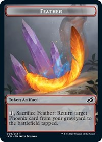 Feather // Human Soldier (005) Double-Sided Token [Tokens] Ikoria: Lair of Behemoths Tokens MTG Single Magic: The Gathering