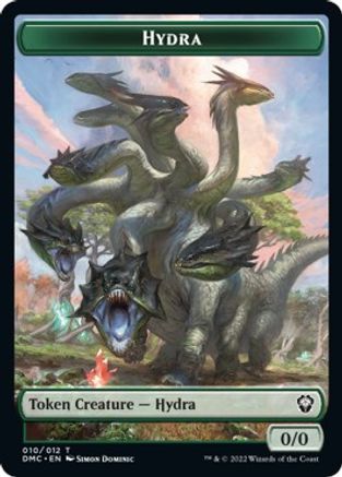 Snake // Hydra Double-Sided Token [Tokens] Dominaria United Commander Tokens MTG Single Magic: The Gathering