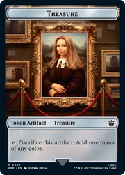 Horse // Treasure (0028) Double-Sided Token [Tokens] Doctor Who Tokens MTG Single Magic: The Gathering