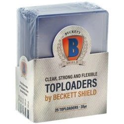 Beckett Shield: Toploader 35pt (25-Pack) Card Holders & Protectors Beckett