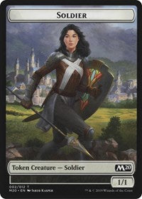 Soldier // Zombie Double-Sided Token [Tokens] Game Night 2019 Tokens MTG Single Magic: The Gathering