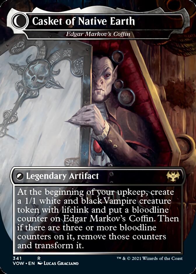 Edgar, Charmed Groom // Edgar Markov's Coffin - Dracula the Voyager // Casket of Native Earth [Innistrad: Crimson Vow] MTG Single Magic: The Gathering   