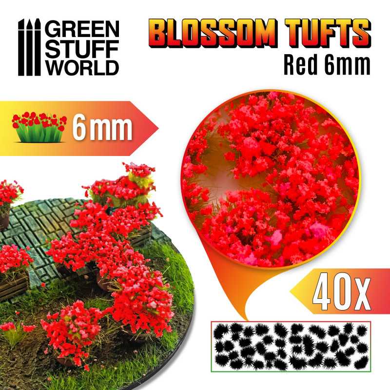 Green Stuff World: Blossom Tufts - Red 6mm