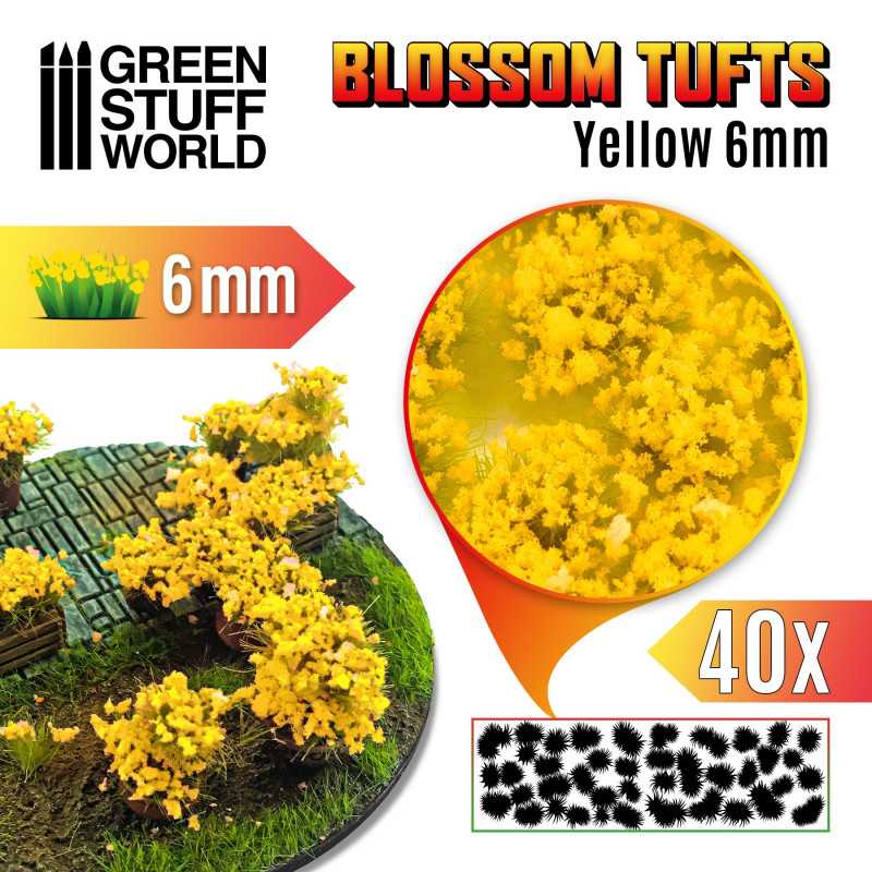 Green Stuff World: Blossom Tufts - Yellow 6mm