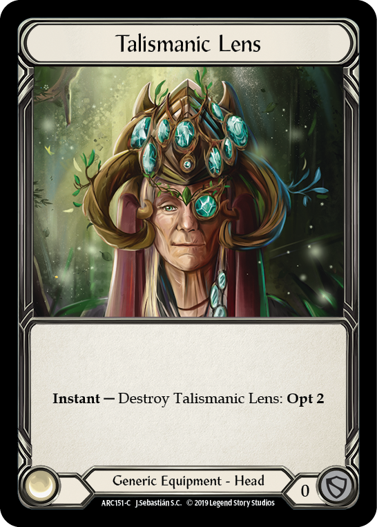 Talismanic Lens [ARC151-C] 1st Edition Cold Foil Flesh And Blood Single Flesh And Blood   