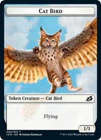 Cat Bird // Human Soldier (003) Double-Sided Token [Tokens] Ikoria: Lair of Behemoths Tokens MTG Single Magic: The Gathering