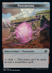 Powerstone // Laserbeak Double-Sided Token [Tokens] The Brothers' War Tokens MTG Single Magic: The Gathering