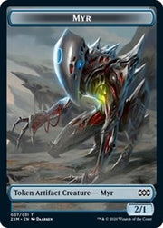 Myr (007) // Treasure Double-Sided Token [Tokens] Double Masters Tokens MTG Single Magic: The Gathering