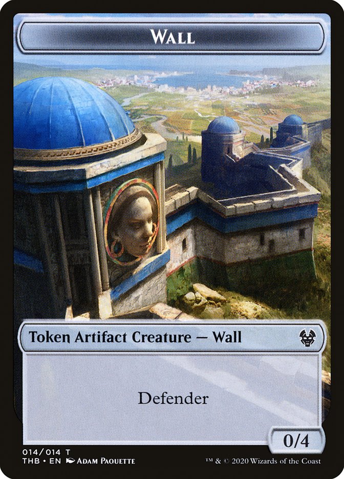 Satyr // Wall Double-Sided Token [Tokens] Theros Beyond Death Tokens MTG Single Magic: The Gathering