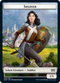 Soldier // Squirrel Double-Sided Token [Tokens] Double Masters Tokens MTG Single Magic: The Gathering