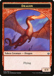 Servo // Dragon Double-Sided Token [Challenger Decks 2020 Tokens] MTG Single Magic: The Gathering   