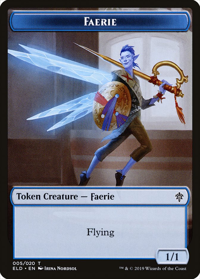 Faerie Token [Tokens] Throne of Eldraine Tokens MTG Single Magic: The Gathering