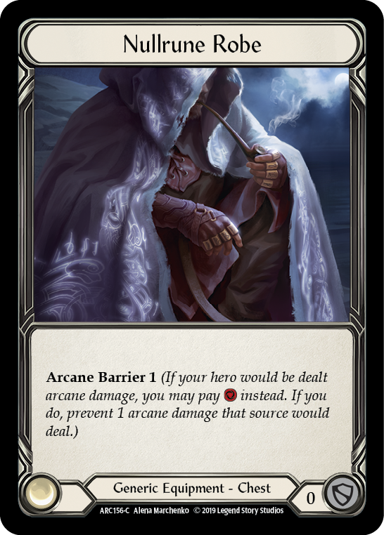 Nullrune Robe [ARC156-C] 1st Edition Cold Foil Flesh And Blood Single Flesh And Blood   