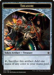 Saproling // Treasure (007) Double-Sided Token [Explorers of Ixalan Tokens] MTG Single Magic: The Gathering   