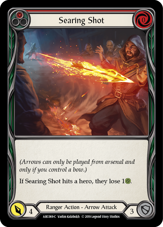 Searing Shot (Red) [ARC069-C] 1st Edition Normal Flesh And Blood Single Flesh And Blood   