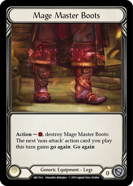 Mage Master Boots [ARC154-C] 1st Edition Normal Flesh And Blood Single Flesh And Blood   