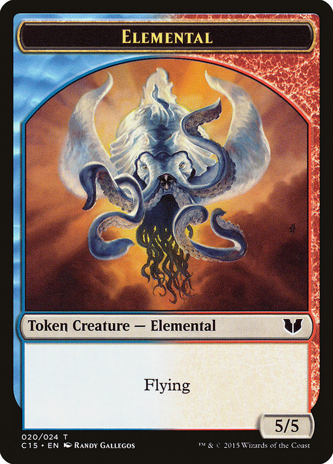 Elemental Token [Tokens] Commander 2015 Tokens MTG Single Magic: The Gathering