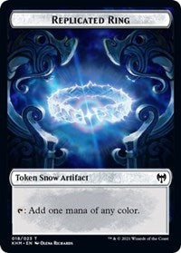 Replicated Ring // Thopter Double-Sided Token [Tokens] Kaldheim Commander Tokens MTG Single Magic: The Gathering