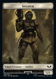 Soldier (002) // Space Marine Devastator Double-Sided Token (Surge Foil) [Tokens] Warhammer 40,000 Tokens MTG Single Magic: The Gathering