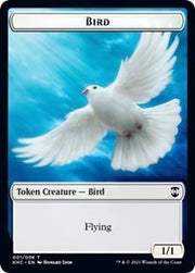 Bird // Spirit Double-Sided Token [Tokens] Kaldheim Commander Tokens MTG Single Magic: The Gathering