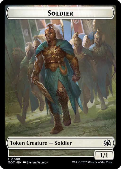 Soldier // Insect Double-Sided Token [Tokens] March of the Machine Commander Tokens MTG Single Magic: The Gathering