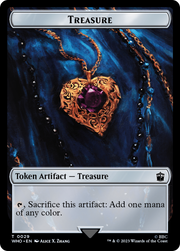 Dalek // Treasure (0029) Double-Sided Token [Tokens] Doctor Who Tokens MTG Single Magic: The Gathering