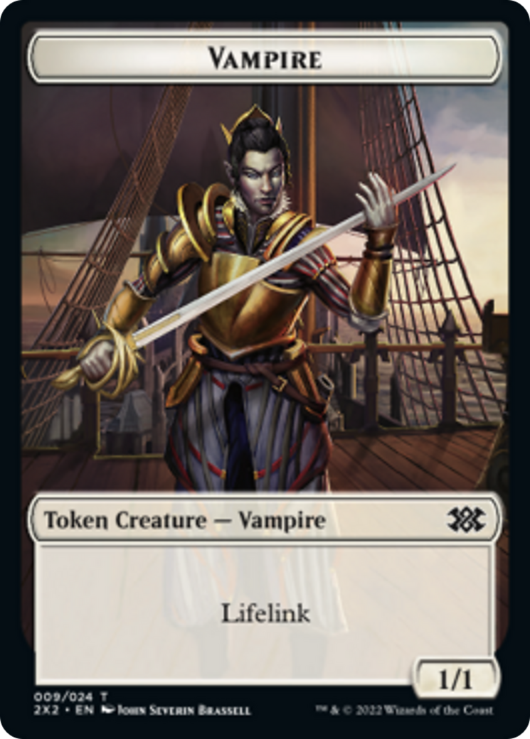 Elemental // Vampire Double-Sided Token [Tokens] Double Masters 2022 Tokens MTG Single Magic: The Gathering