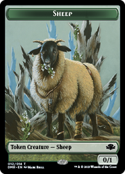Zombie // Sheep Double-Sided Token [Tokens] Dominaria Remastered Tokens MTG Single Magic: The Gathering