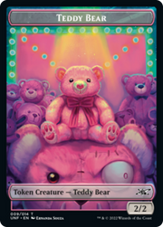 Teddy Bear // Storm Crow Double-Sided Token [Tokens] Unfinity Tokens MTG Single Magic: The Gathering