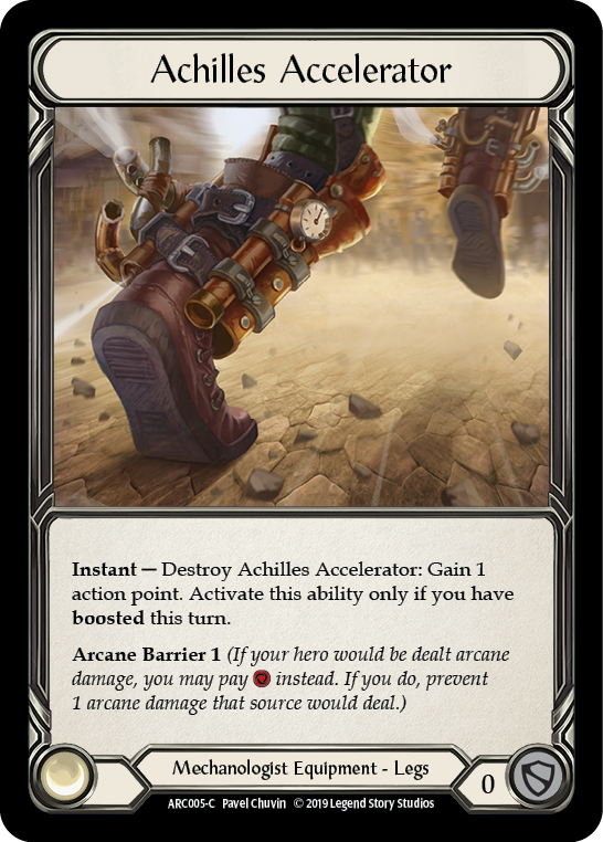 Achilles Accelerator [ARC005-C] 1st Edition Normal Flesh And Blood Single Flesh And Blood   