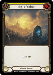 Sigil of Solace (Yellow) [WTR174-R] Alpha Print Normal Flesh And Blood Single Flesh And Blood   