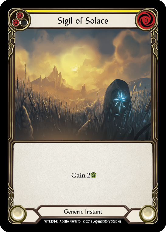 Sigil of Solace (Yellow) [WTR174-R] Alpha Print Normal Flesh And Blood Single Flesh And Blood   