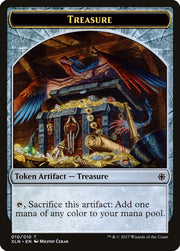 Saproling // Treasure (010) Double-Sided Token [Explorers of Ixalan Tokens] MTG Single Magic: The Gathering   