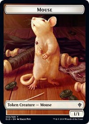 Mouse // Food (15) Double-Sided Token [Tokens] Throne of Eldraine Tokens MTG Single Magic: The Gathering