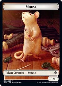 Mouse // Food (15) Double-Sided Token [Tokens] Throne of Eldraine Tokens MTG Single Magic: The Gathering