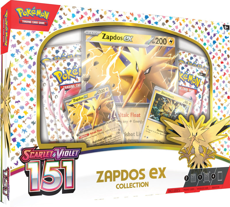Pokémon Scarlet and Violet: 151 - Zapdos ex Collection Pokemon Sealed Pokémon