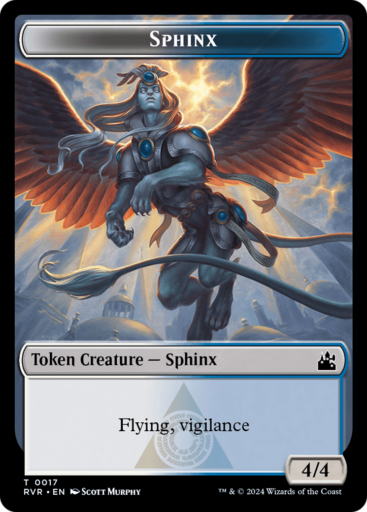 Goblin (0008) // Sphinx Double-Sided Token [Tokens] Ravnica Remastered Tokens MTG Single Magic: The Gathering