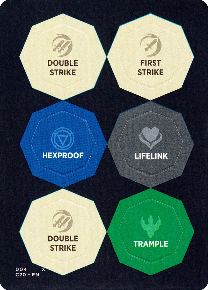 Punch Card Token (003 // 004) - Thick Stock [Tokens] Commander 2020 Tokens MTG Single Magic: The Gathering