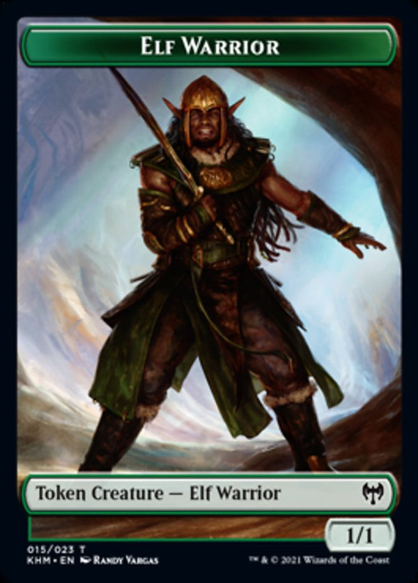 Magic: The Gathering Angel Warrior Token Card - Kaldheim Set Collectible