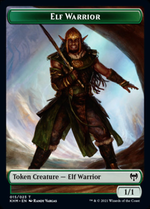 Elf Warrior Token [Tokens] Kaldheim Tokens MTG Single Magic: The Gathering