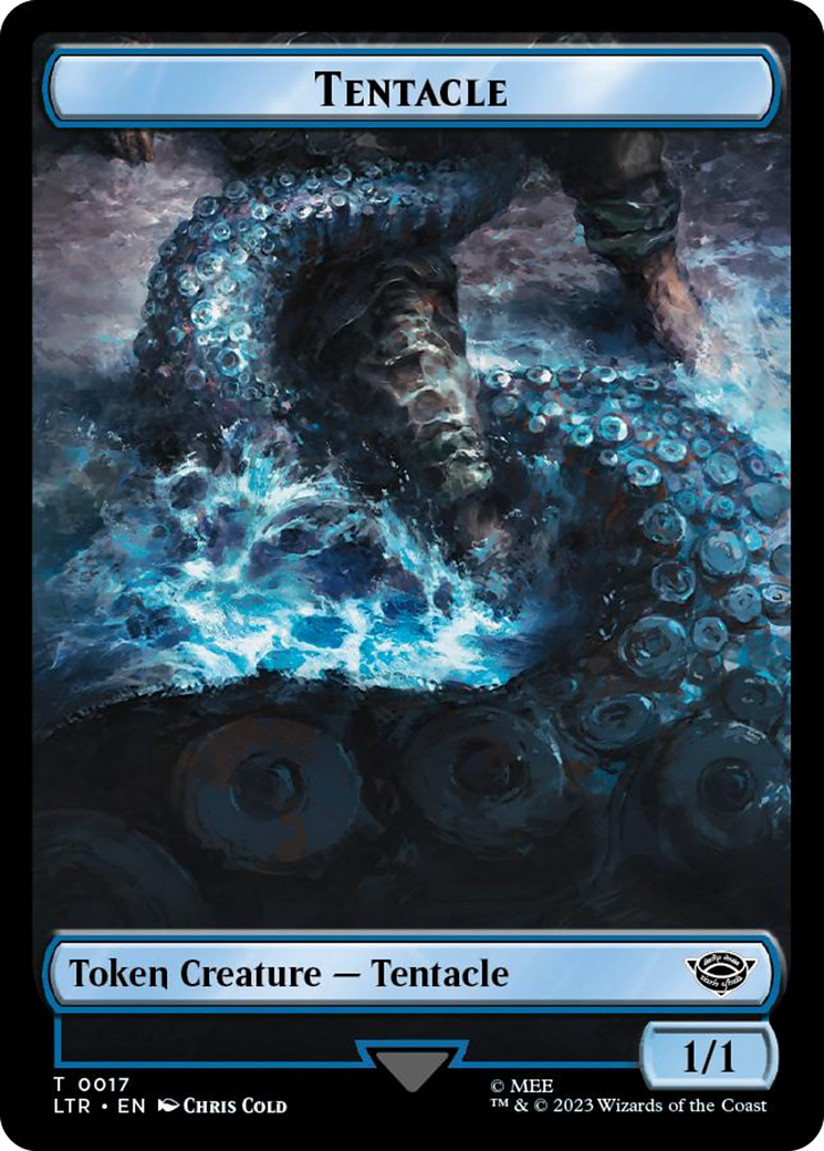Tentacle // Food (0024) Double-Sided Token (Surge Foil) [The Lord of the Rings: Tales of Middle-Earth Tokens] MTG Single Magic: The Gathering   