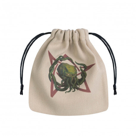 Call of Cthulhu Beige & multicolor Dice Bag Dice & Gaming Accessories Q Workshop