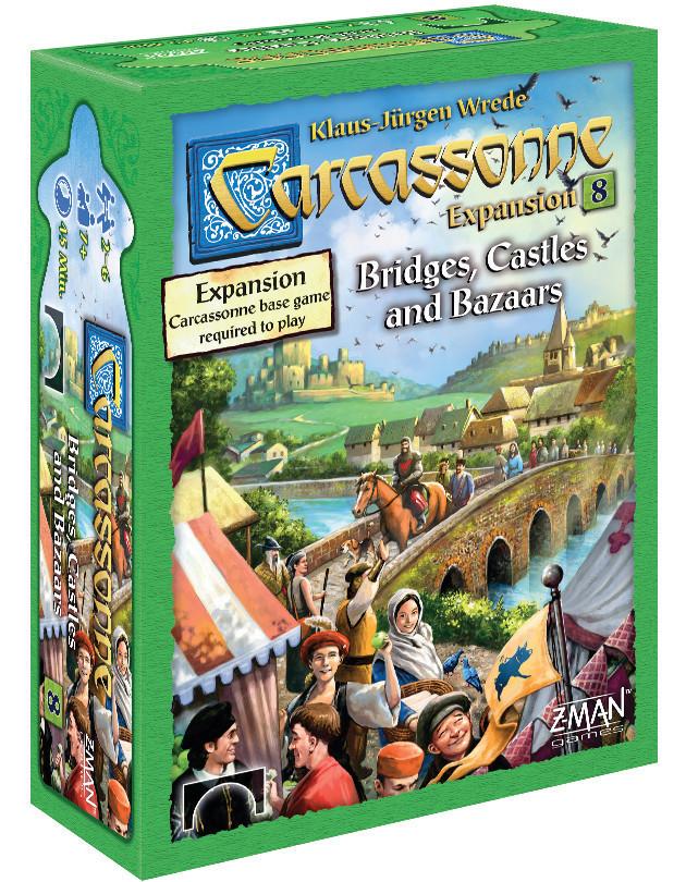 Carcassonne Expansion 8 Bridges, Castles And Bazaars  Asmodee Board Games Taps Games Edmonton Alberta
