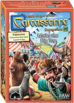 Carcassonne Expansion 10 - Under The Big Top  Asmodee Board Games Taps Games Edmonton Alberta