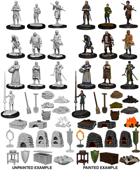 Pathfinder Battles Miniatures: W12 Castle Ii (Kingdom Retainers) RPG Miniatures WizKids   