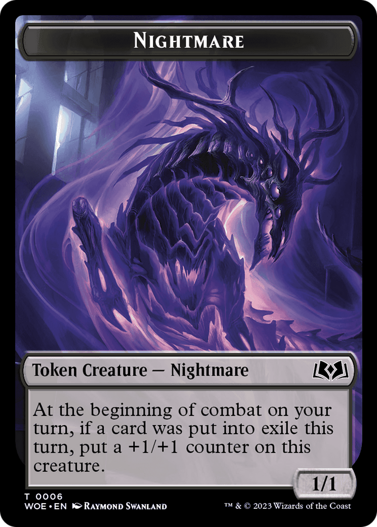 Nightmare // Food (0013) Double-Sided Token [Tokens] Wilds of Eldraine Tokens MTG Single Magic: The Gathering